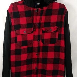 Carbon Red and Black Plaid Jacket